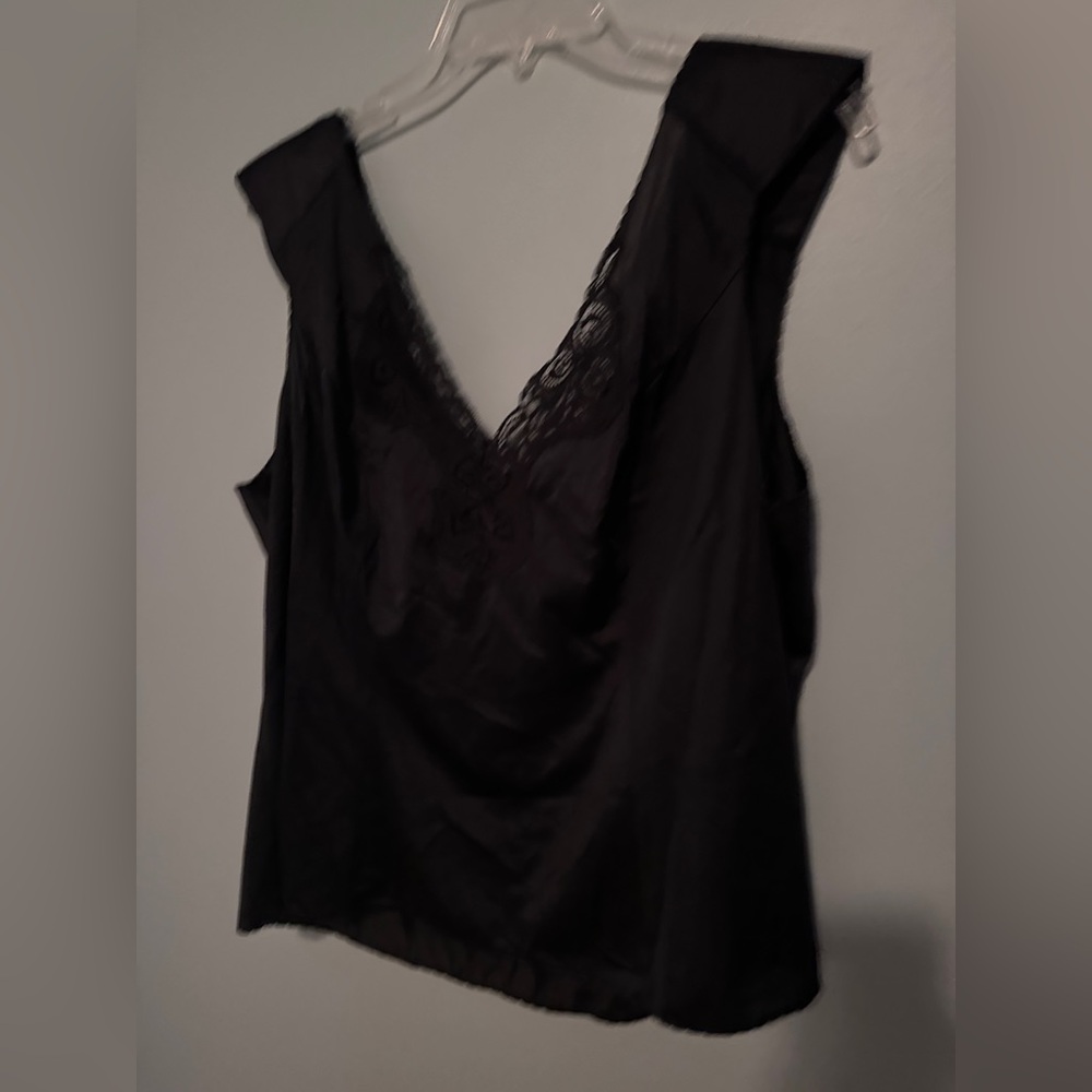 Elegant Black Lace Trim camisole